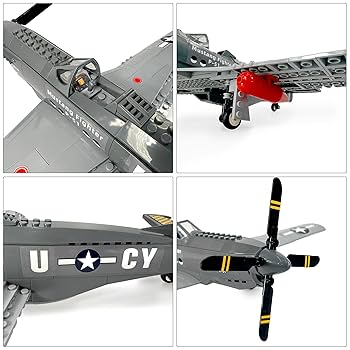 米戦闘機 P51 マスタング 実機破片付き コレクションディスプレイ Amazon | 1/72スケール 米陸軍航空 P-51マスタング戦闘機 金属製
